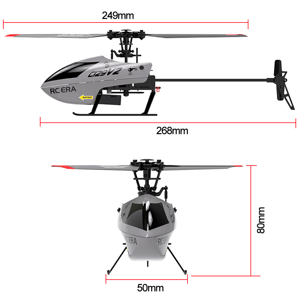 Helicóptero RC ERA C129V2 con  - Rc Helicopter Gyro reseña y precio