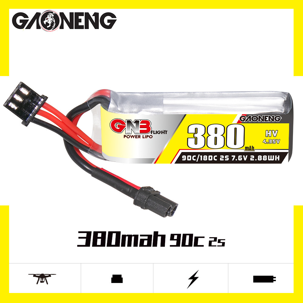 Batería Lipo GNB 2S 7,6 V 380m - Rc Helicopter Coaxial reseña y precio